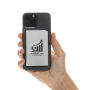 Standard aluminium RFID magnetic telefoon kaarthouder, zilver