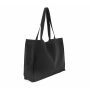 Grote shopper van gerecycled katoen. Black Night One Size