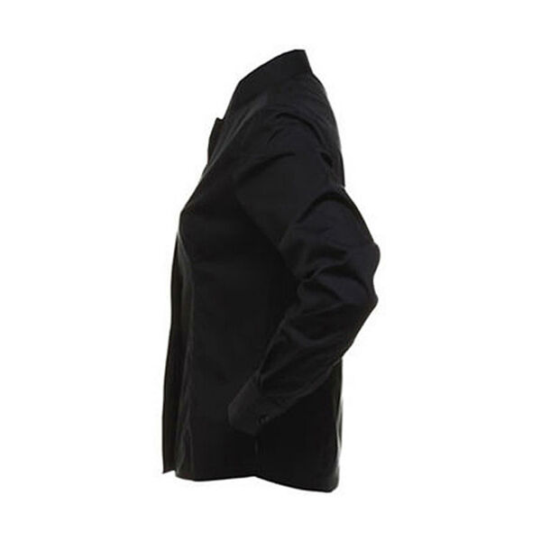 Women's Tailored Fit Mandarin Collar Shirt - Black - XS Women's Tailored Fit Mandarin Collar Shirt - Black - XS