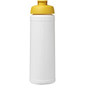 Baseline® Plus 750 ml sportfles met flipcapdeksel - Wit/Geel