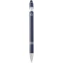 Kish balpen met zilveren afwerking (blauwe inkt) - Navy