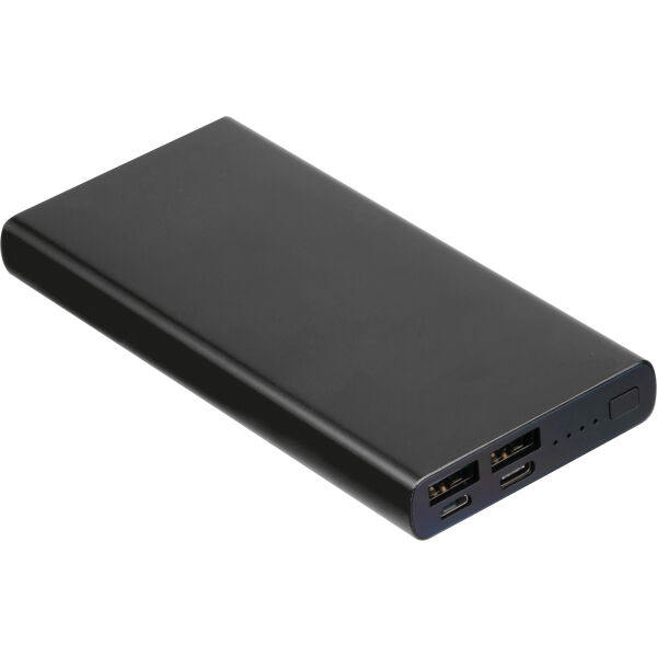 Powerbank van gerecycled aluminium van 10.000 mAh
