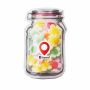Mailing "weckpot" midi gevuld met snoep, Transparant, Bloemenmix Mailing "weckpot" midi gevuld met snoep, Transparant, Bloemenmix