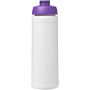 Baseline® Plus 750 ml sportfles met flipcapdeksel - Wit/Paars