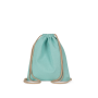 Gerecycled rugzakje met koordje - Kindermaat Topaz Blue One Size