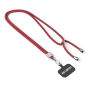 Crossbody, trendy duotone lanyard telefoonhouder van polyester