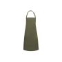 BIB APRON BASIC WITH BUCKLE, MOSS GREEN, One size, KARLOWSKY