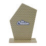 Wlobor - custom made houten trofee, hoekig