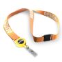 Polyester sublimatie badge‑reel keycord