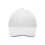 Light Brushed Sandwich Cap white/navy