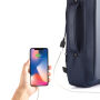 Bobby Bizz Anti-Diebstahl Rucksack & Aktentasche, blau, schwarz