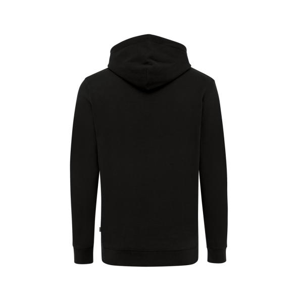 Iqoniq Jasper recycled cotton hoodie, black (4XL)