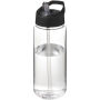 H2O Active® Octave Tritan™  600 ml sportfles met tuitdeksel - Transparant/Zwart