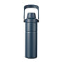 VINGA Baltimore Trek RCS recycled SS fles 600 ML, donkerblauw