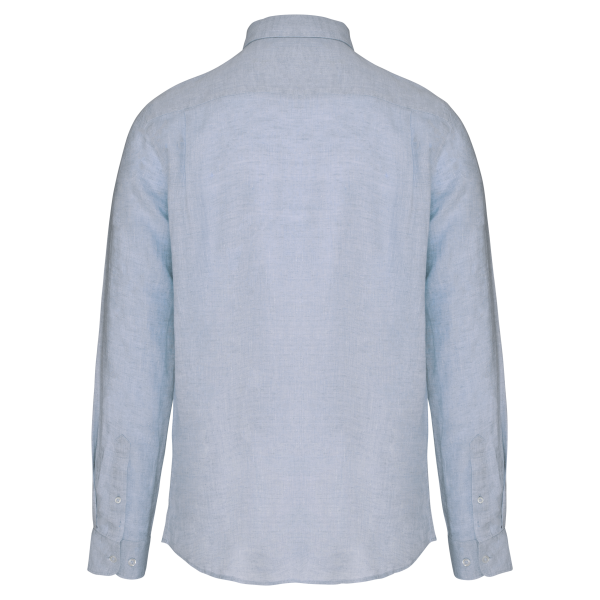 Chemise en lin homme Linen Blue L Chemise en lin homme Linen Blue L