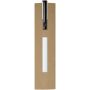 Verton balpen van gerecycled aluminium met draaibare huls (blauwe inkt) - Wit