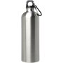 Oregon 750 ml RCS certified single wall stainless steel water bottle with carabiner - Silver