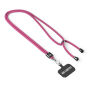 Crossbody, trendy duotone lanyard telefoonhouder van polyester Crossbody, trendy duotone lanyard telefoonhouder van polyester