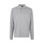 PRO Wear poloshirt | lange mouw - Grijs gemêleerd, 5XL