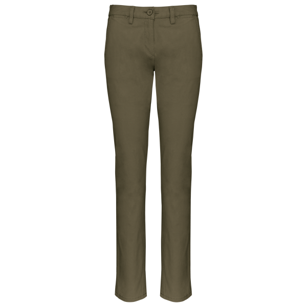 Dameschinobroek Light khaki 34 FR Dameschinobroek Light khaki 34 FR