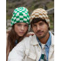 Checkerboard Beanie - Black/Charcoal - One Size