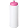 Baseline® Plus grip 750 ml sportfles met sportdeksel - Wit/Roze Baseline® Plus grip 750 ml sportfles met sportdeksel - Wit/Roze