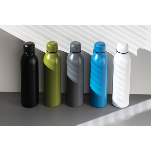 RCS gerecycled roestvrijstalen vacuümfles 500ML, blauw RCS gerecycled roestvrijstalen vacuümfles 500ML, blauw
