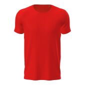 Stedman T-shirt Interlock Active-Dry SS for him 186C Scarlet Red-2XL