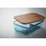 VITRIO LUNCH - Glass lunch box 800ml - Transparent Blue