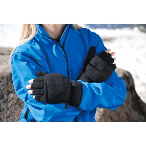Palmgrip vingerloze handschoenen met want Black S/M Palmgrip vingerloze handschoenen met want Black S/M