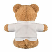 JACKIE - Teddybeer met T-shirt 23cm - Wit