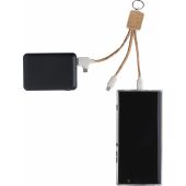 RVS sleutelhanger Landry - bruin