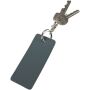 Resi Plus GRS gerecyclede rechthoekige bedelsleutelhanger - Hale blauw