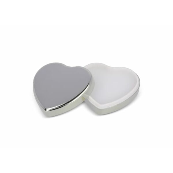 Flat metallic Heart shape lipbalm