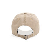 BEAU AWARE™ Washed 6 panel 270gsm cotton twill cap, beige