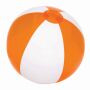 Strandbal OCEAN transparant oranje, wit