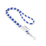 Polyester 2-kleurige koord-lanyard met full color label