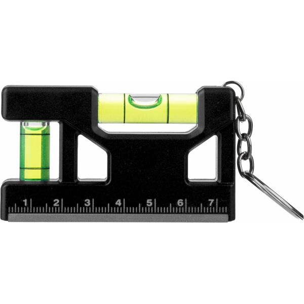 Gerecycled ABS sleutelhanger met waterpas Indira