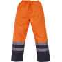 Hi vis waterdichte overbroek Hi Vis Orange / Navy 3XL