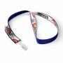 Polyester keycord met gesublimeerde satijnen overlay