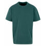 Acid Washed Heavy Oversize Tee bottle green 5XL