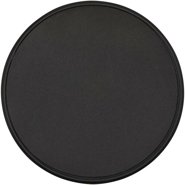 Alcor opvouwbare magnetische telefoonstandaard van gerecycled plastic met bamboedetails - Zwart Alcor opvouwbare magnetische telefoonstandaard van gerecycled plastic met bamboedetails - Zwart