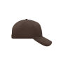 5 Panel Cap dark brown one size