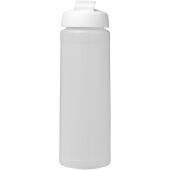 Baseline® Plus 750 ml sportfles met flipcapdeksel - Transparent/Wit