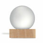 LIGHT - LED glazen bol - Hout LIGHT - LED glazen bol - Hout