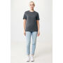 IQONIQ Manuel gerecycled katoen t-shirt ongeverfd, heather anthracite (M)