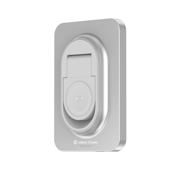 Urban Vitamin Malibu RCS aluminum 2 in 1 5000 mAh powerbank, zilver Urban Vitamin Malibu RCS aluminum 2 in 1 5000 mAh powerbank, zilver