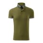 Polo Shirt men's Collar Up avocado green 3XL