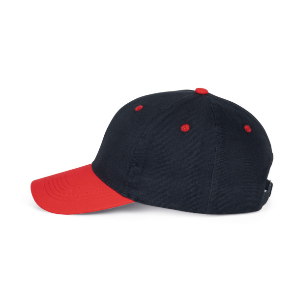 6-Panel-Kappe Navy / Red One Size
