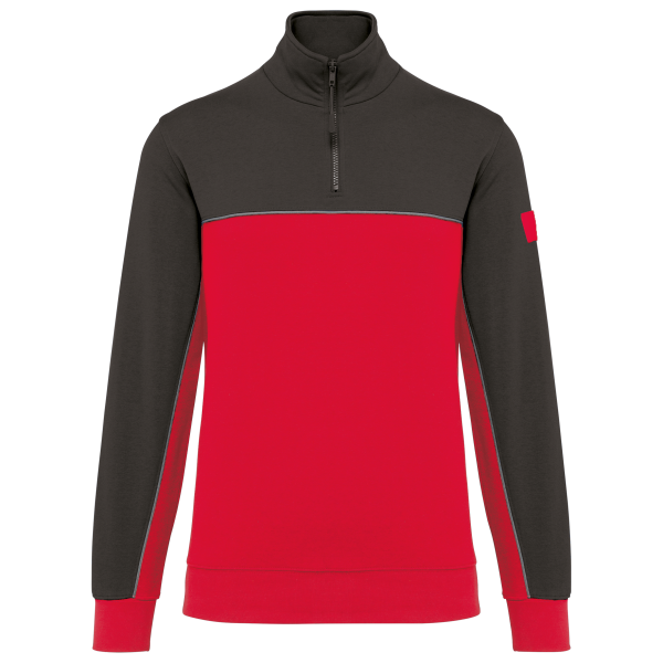 Ecologische uniseks sweater met ritskraag Ecologische uniseks sweater met ritskraag